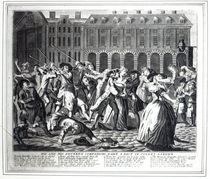 He and His Drunken Companions Raise a Riot in Covent Garden by English School