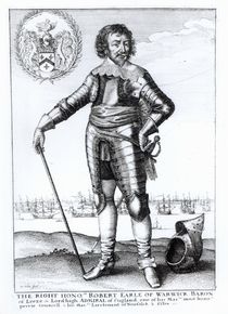 Robert Rich, 2nd Earl of Warwick by Wenceslaus Hollar