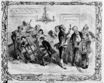 Christmas in the Servant's Hall by Hablot Knight Browne