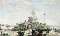 Artificial mountain constructed in 1793 on the Champs de Mars by Joseph Tassy