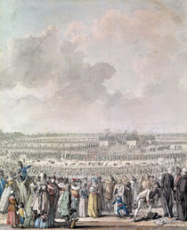 The Festival of the Federation at the Champ de Mars by Jacques Francois Joseph Swebach