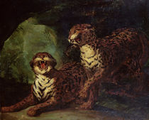 Two Leopards, c. 1820 by Theodore Gericault