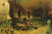 The Chouans defending their dead by Georges Clairin