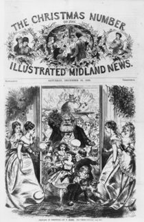 Bringing in Christmas, front cover of the 'Illustrated Midland News' by Fritz Eltze