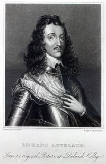 Richard Lovelace, drawn by W. Green and engraved by Charles Pye by William Dobson