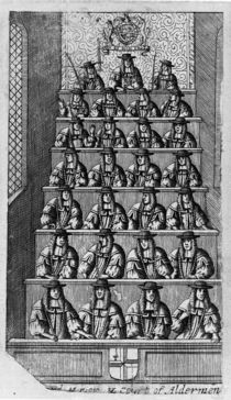 Court of Aldermen, c.1690 by English School