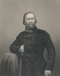 Giuseppe Garibaldi, engraved by D.J Pound by Italian Photographer