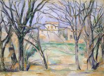 Trees and houses, 1885-86 von Paul Cezanne