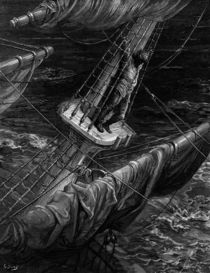 The Mariner regrets his shooting of the Albatross by Gustave Dore