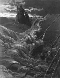 The mariner, as his ship is sinking von Gustave Dore