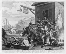France, Plate I of 'The Invasion' by William Hogarth