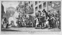 Burning ye Rumps at Temple-Barr by William Hogarth
