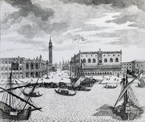 View of Piazza San Marco from the Bacino by Francesco Zucchi