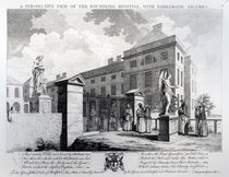 A perspective view of the Foundling Hospital von Samuel Wale