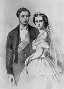 King Edward and Queen Alexandra at the time of their marriage by English School