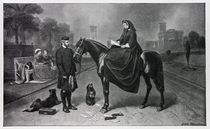 Queen Victoria at Osborne, after the painting of 1865 by Edwin Landseer