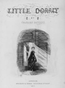 Frontispiece to 'Little Dorrit' by Charles Dickens von Hablot Knight Browne