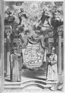 Frontispiece to 'China Monumentis' by Athanasius Kircher by German School