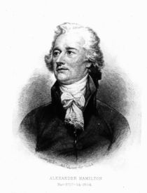 Alexander Hamilton, engraved by Albert Rosenthal von John Trumbull