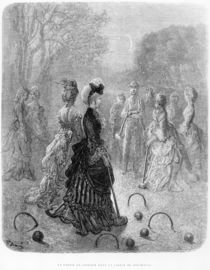 A Game of Croquet, from the 'London at Play' chapter of 'London by Gustave Dore
