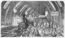The workmen's train, from 'London von Gustave Dore