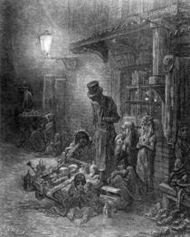 Off Billingsgate, view of Harrow Alley by Gustave Dore
