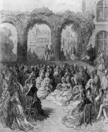 Holland House - A Garden Party by Gustave Dore