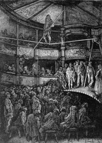 Blondin at Shoreditch, from 'London by Gustave Dore