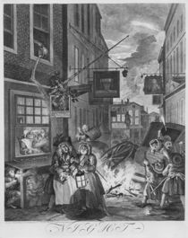 Times of the Day, Night, 1738 by William Hogarth