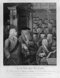 The House of Commons in Walpole's administration by William Hogarth