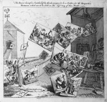 The Battle of the Pictures von William Hogarth