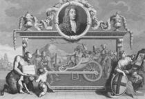 Frontispiece for 'Hudibras' including a portrait of Samuel Butler von William Hogarth