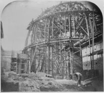 Construction of the British Museum Reading Room by English Photographer