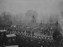 Queen Victoria's funeral cortege passes Wellington Arch by English Photographer