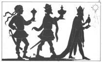 Silhouette of the Three Kings by English School