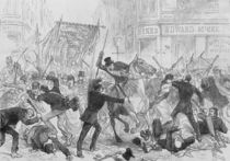 Irish Home Rule Riots in Glasgow by English School
