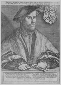 Duke Wilhelm V of Cleve, 1540 by Heinrich Aldegrever