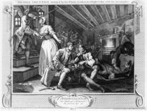 The Idle 'Prentice Betrayed by a Prostitute von William Hogarth
