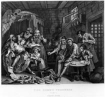 The Rake in Prison, plate VII von William Hogarth