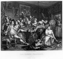 The Orgy, plate III from 'A Rake's Progress' by William Hogarth