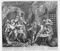 The Rake in Prison, plate VII by William Hogarth