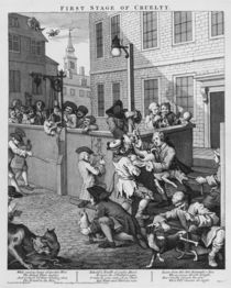 First Stage of Cruelty, 1751 von William Hogarth