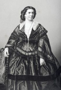 Madame Anna Bishop engraved by D.J. Pound from a photograph von John Jabez Edwin Paisley Mayall