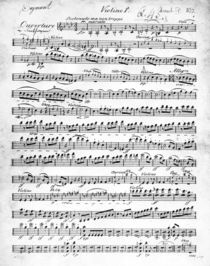 Sheet Music for the Overture to 'Egmont' by Ludwig van Beethoven von German School