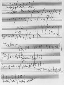 Handwritten musical score von Ludwig van Beethoven