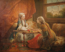 Madame de Pompadour in the role of fortuneteller von Carle van Loo