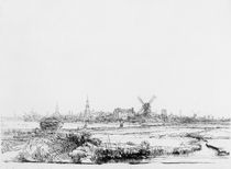 View of Amsterdam, c.1640 by Rembrandt Harmenszoon van Rijn