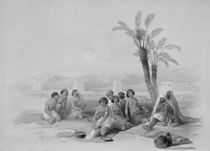 Abyssinian Slaves Resting at Korti von David Roberts