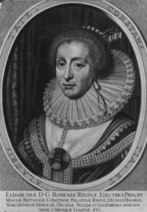 Elizabeth, Queen of Bohemia von Willem Hondius