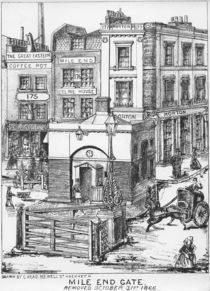 Mile End Gate, c.1866 von English School